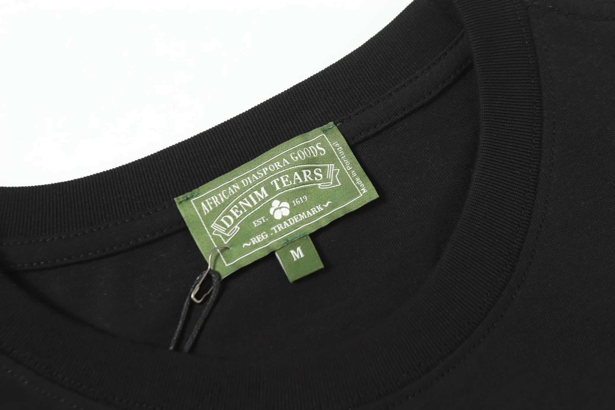 322#DENIM TEARS Kapok European and American fashion brand high-quality shorts and sleeves suit Color Black Gray Purple Size S-XL